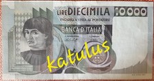 DIECIMILA LIRE  - BANCONOTA  del 1984 UOMO DEL CASTAGNO