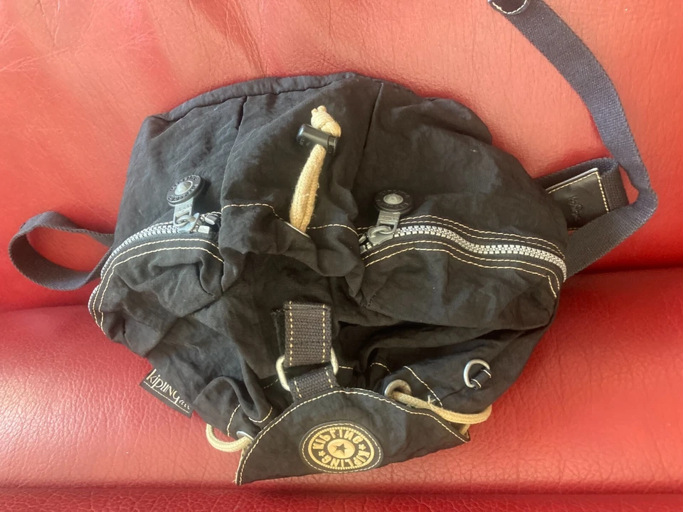 sac à dos kipling, comme neuf sans étiquette , noir, sans le petit singe - Photo 4/4