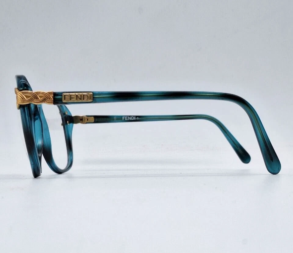 80s Vintage Fendi Rectangular Sunglasses Unisex New Old Stock Made Italy - Image 3 of 4