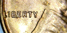 Lincoln Wheat Cent Mint Error: Great BU 1955 S Early Stage BIE (CO-553)