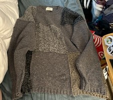 Vtg Eddie Bauer Mens Chunky Wool Blend Sweater XL Hong Kong Fabulous 