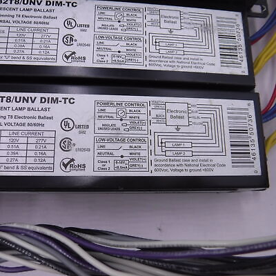 SYLVANIA QHE1X32T8/UNV-PSN-MC FLUORESCENT BALLAST, 1-LAMP, 32W T8