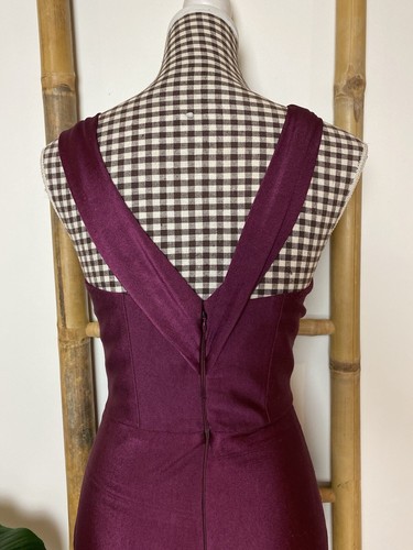Portia And Scarlett Formal Dress Size 2 (6-8) Purple Plum Sexy Stretchy RRP $445 - Picture 8 of 9