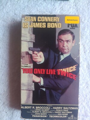Vintage‼ You Only Live Twice James Bond 007 VHS CBS/Fox 1984 | eBay