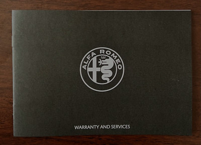 Alfa Romeo  Service History Book Blank For All Models