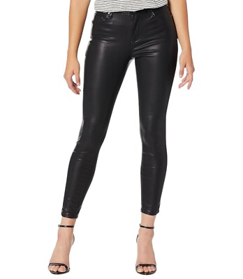 Blank NYC The Bond Black Vegan Leather Skinny Pants Size 30 NWT