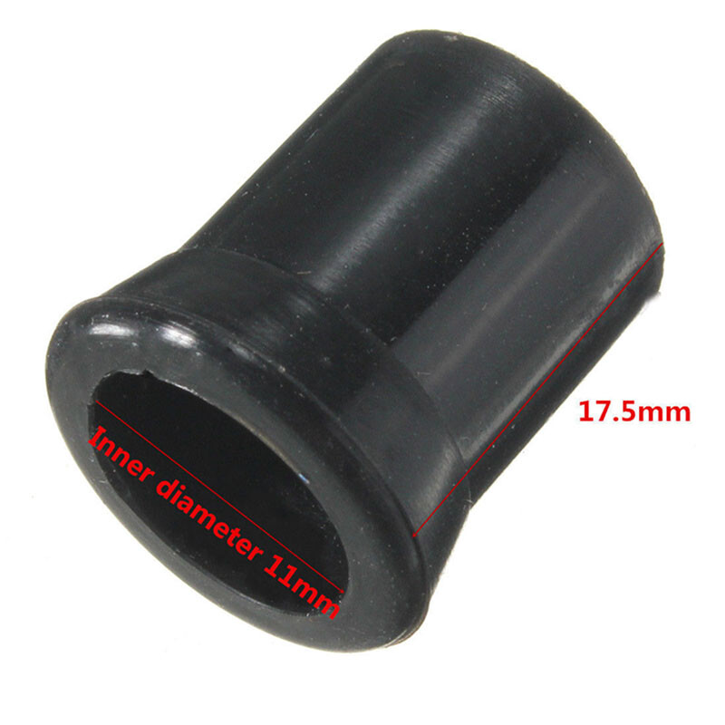 12pcs Black Rubber Tobacco Smoking Pipe Tip Grips Soft Pipe Stems