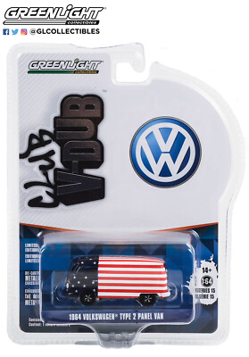 Greenlight Club V-Dub Series 15 ''American Flag'' 1964 VW Type 2 Panel Van 36060-A