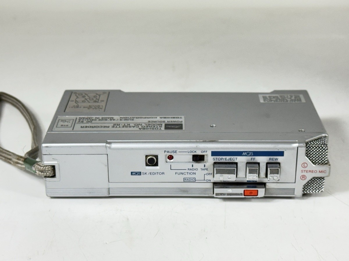 Toshiba KT-R2 Stereo Cassette Recorder with RP-S2 FM Tuner Pack