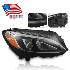 For 2015-2018 Mercedes Benz C Class LED Headlight w/o Cornering Lamp Passenger