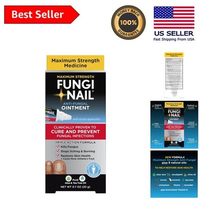 Mess-Free Anti-Fungal Treatment 0.7 Fl Oz for Fast Relief from Fungal Infections