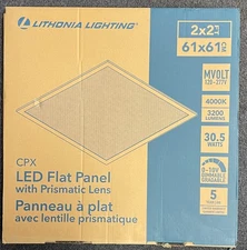 Lithonia Lighting Contractor Select CPX 2' x 2' 3200lm 40k a12 m4
