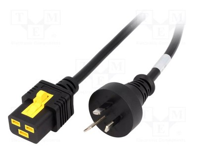 PVC Kabel 3x1,5mm2 AS 3112 (I) Stecker,IEC C19 weiblich