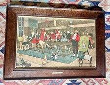 Cecil Aldin Antique 1900 The Hunt Supper? Original Frame Print Framed