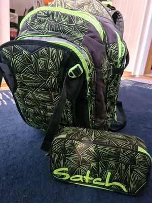mitwachsender Schulrucksack  und Federmäppchen von Satch