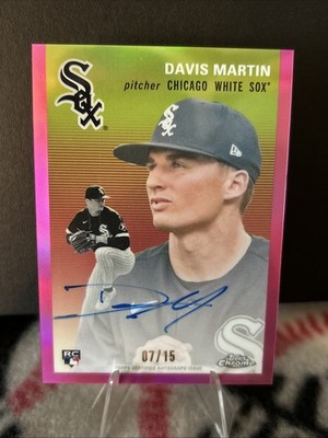 2023 Topps Chrome Platinum Autographs Davis Martin #CPA-DM Pink Refractor /15