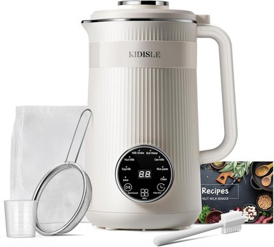 KIDISLE 8 in 1 Nut Milk Maker Blender, 32Oz Homemade Soy, Almond, Oat, Coconut,