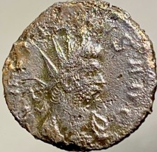 260-268 AD Ancient Roman Empire Coin Gallienus 1750 years old Virtus Aug Soldier