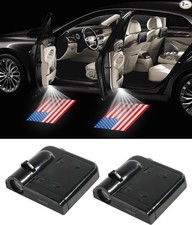 American Flag Car Door Led Logo Projector Lights 2pcs Universal Ho Color Red
