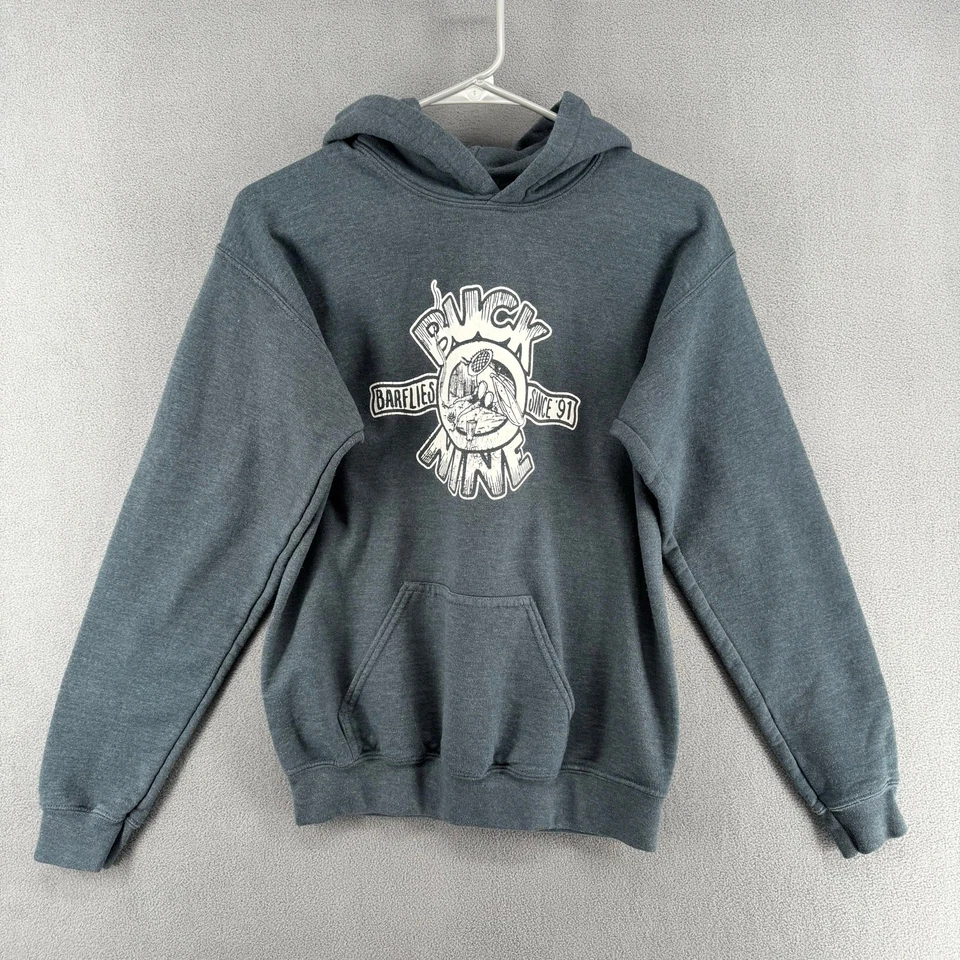 Buck O Nine Band Tee Hoodie Barflies Since 91 Gray Youth XL Ska Punk Music Merch - Image 4 of 4