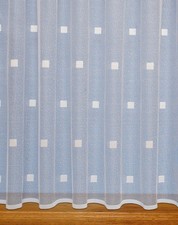 Net Curtains Straight Base With Slot Top ~ White Net Curtain ~ Sold By The Metre
