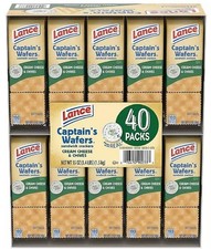 Lance Captain's Wafers Cream Cheese  Chives Crackers 40-Pack 
