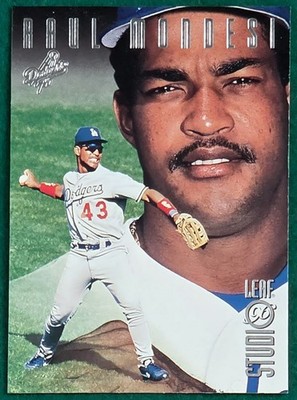 Raul Mondesi - 1996 Leaf Studio #63 - Los Angeles Dodgers Baseball Card