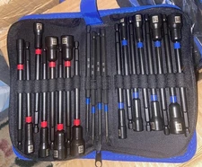 20piece, 6" english/Metric Impact socket set with quick change 1/4" shank