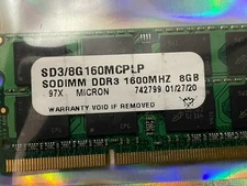 SODIMM DDRS 1600MHZ 8GB DDR3 SO-DIMM