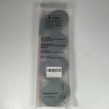 AmazerBath Lotion Applicator for Back, Feet 4 Replaceable Pads (Blk) with handle
