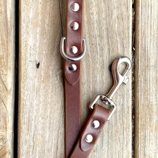 New - 6 ft Leather Dog Leash - Handmade in the USA - Brown