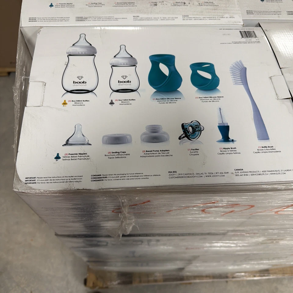 Juego de regalo de vidrio de diamante joovy boob - 15 piezas nuevo en caja Foto 2 de 2