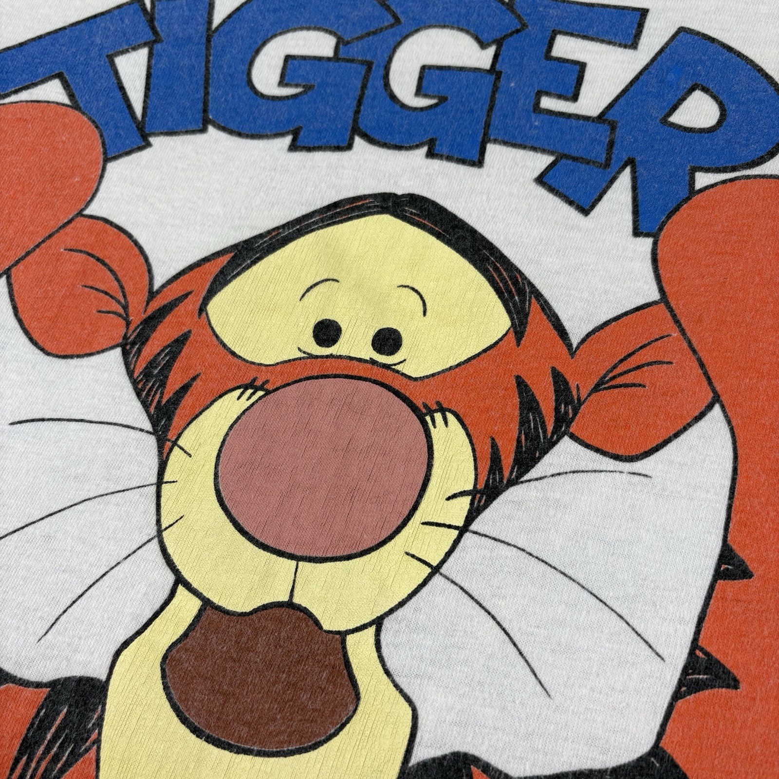 Vintage Tigger Shirt Mens White Disney Store Single Stitch USA 90s RARE One Size image 7
