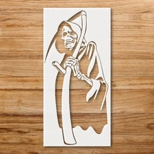 Grim Reaper Themed Wall Art Stencil for Creative Projects - StencilAir