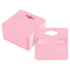 joycraft Earring Cards - 2 Inch Pink Earring Display Holder Cards, 100Pcs Kr...