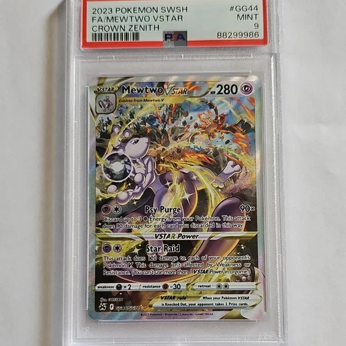 Mewtwo VSTAR GG44/GG70 Crown Zenith: Galarian Gallery Holo PSA 9