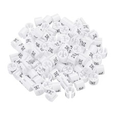 Clothes Hanger Marker 2XL Size Tag Fit 3mm Rod White, Pack of 150