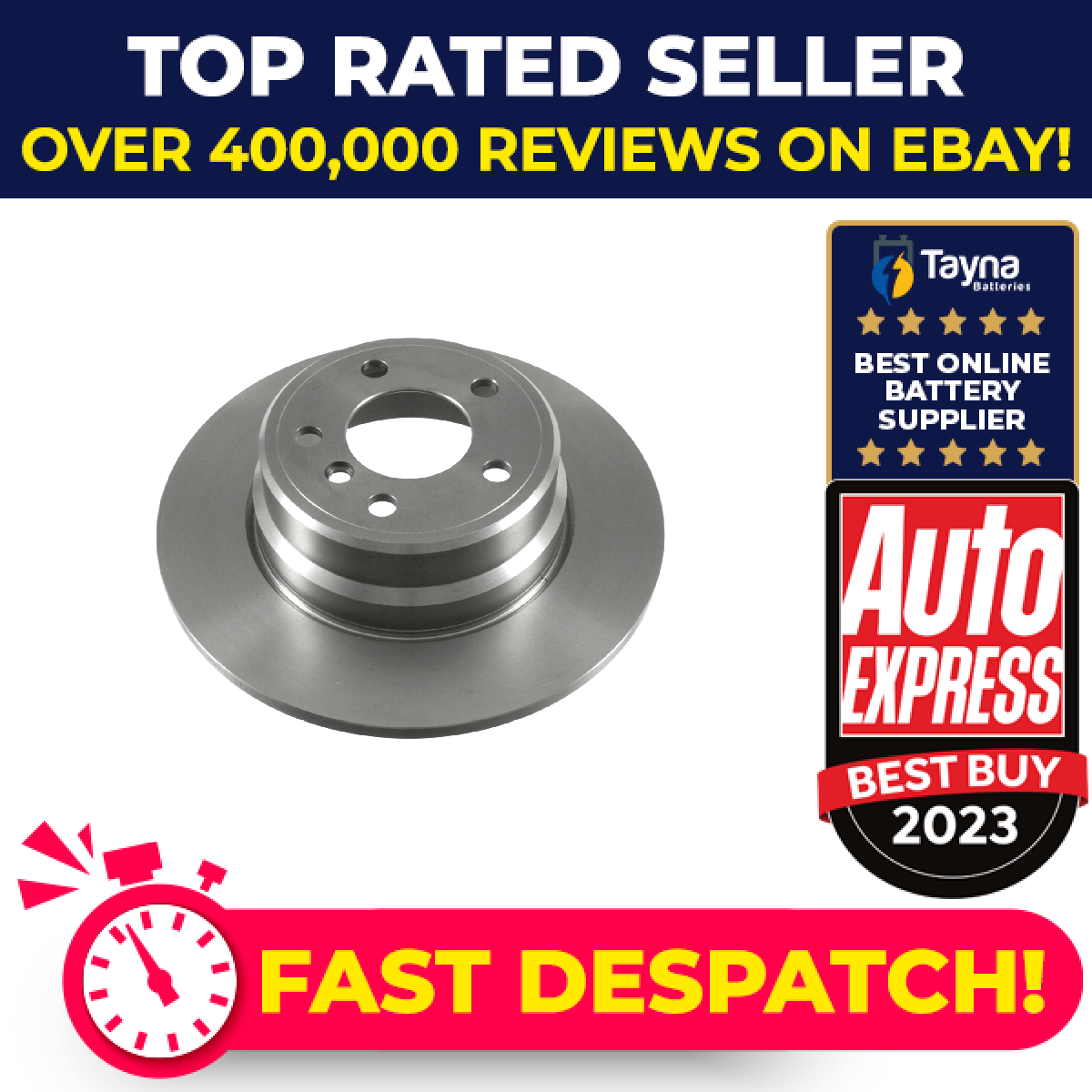 2x Brake Discs Pair Solid fits BMW X5 E53 3.0D Rear 01 to 06 324mm Set Quality