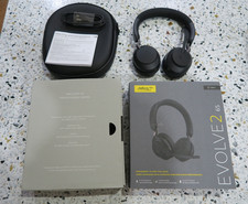Jabra Evolve2 65 UC Wireless Headphones with Link380a, Stereo, Black Wireless