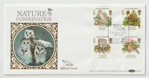 20/5/1986 UK GB FDC - Species at Risk - Benham BLCS12b - Sandy Special Postmark