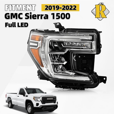 #ad For 2019 2022 GMC Sierra 1500 w LED Signal Full LED Headlight Right Passenger $153.99