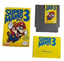 Super Mario Bros 3 (Nintendo NES) Complete in Box CIB Tested Excellent