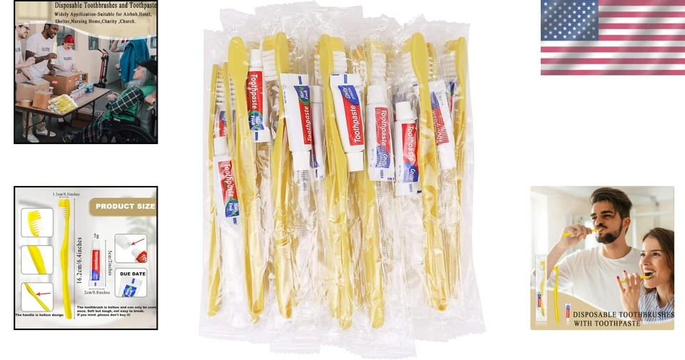 Hotel Guest Supplies, 300 Disposable Toothbrushes - Image 2 of 4
