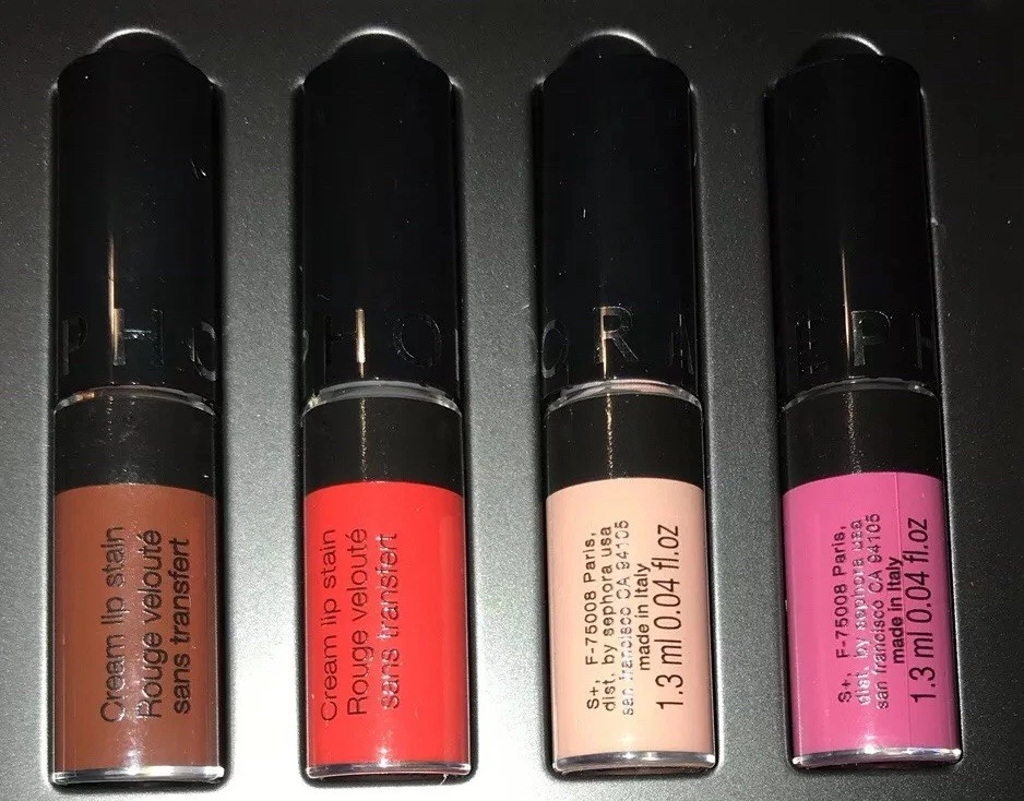 Sephora Collection Cream Lip Stain Set 4 x 0.04 oz/ 1.3 mL NEW - Image 2 of 3