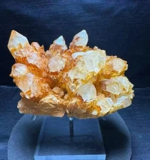 2.49LB Natural yellow Pineapple crystal mineral quartz healing energy+stand