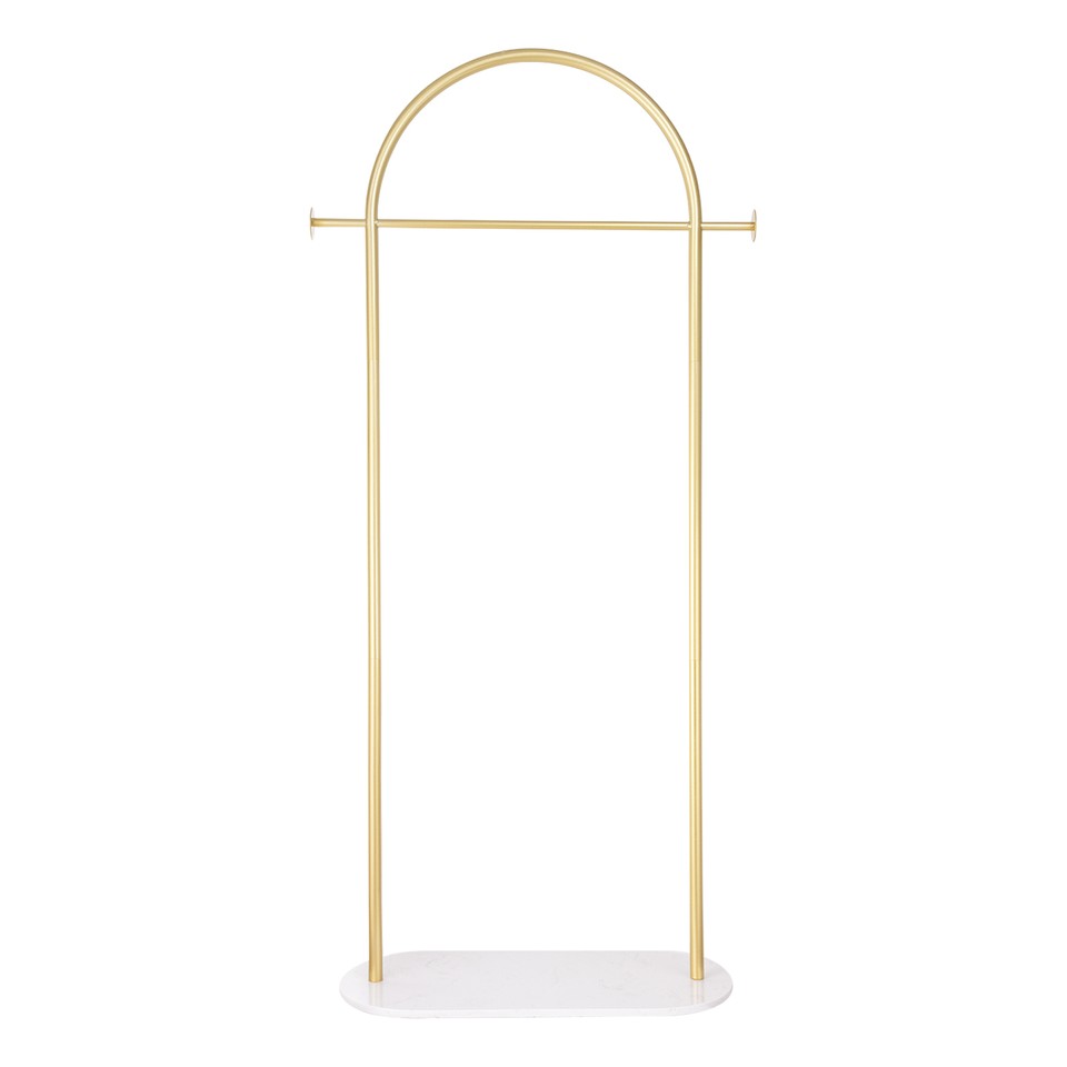 Gold Clothing Racks W/ Marble Base Freestanding Modern Coat Rack eBay
