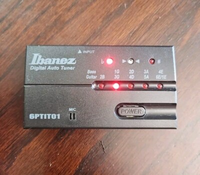 ibanez Digital Guitar Tuner  6PTIT01 1990s 2x AAA Tested Working Fast Shipping 