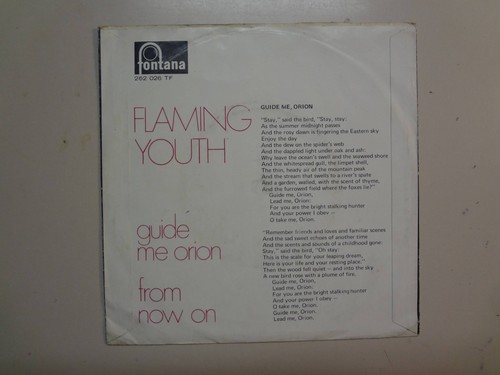FLAMING YOUTH: (w/Phil Collins-Genesis) Guide Me,Orion-Holland 7" 69 Fontana PSL - Picture 2 of 4