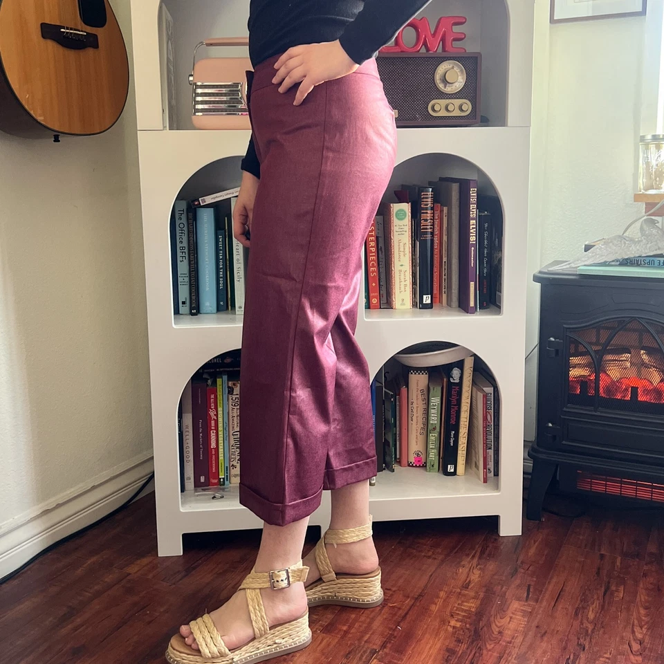 Pantalones cortos vintage Charlotte Russe para mujer rojos tiro bajo talla cintura 27 años 90 grunge Foto 3 de 4