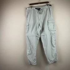 REI Convertible Cargo Pants Mens XL  36x31 Khaki Nylon Outdoor Hiking Trail